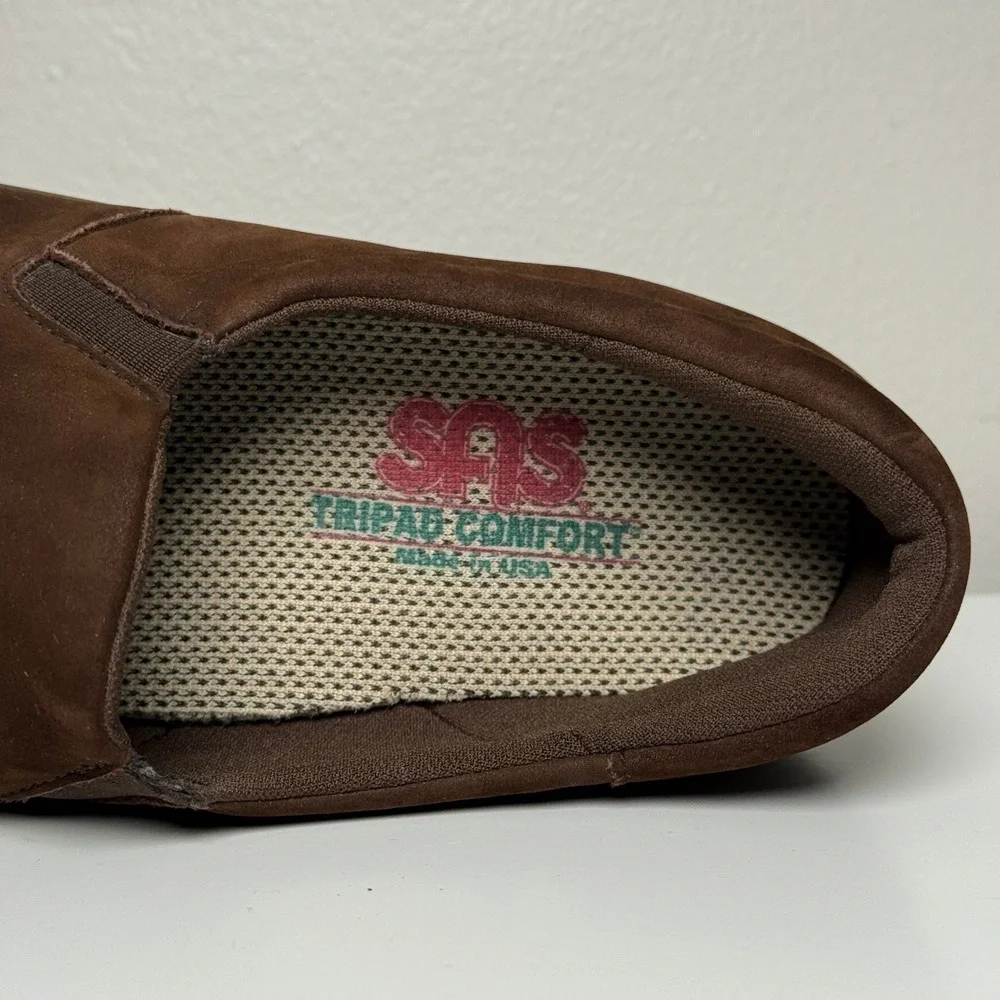 SAS Womens Viva-N Slip On Loafer 10 N Brown‎ Suede Soft Step Comfort Shoes